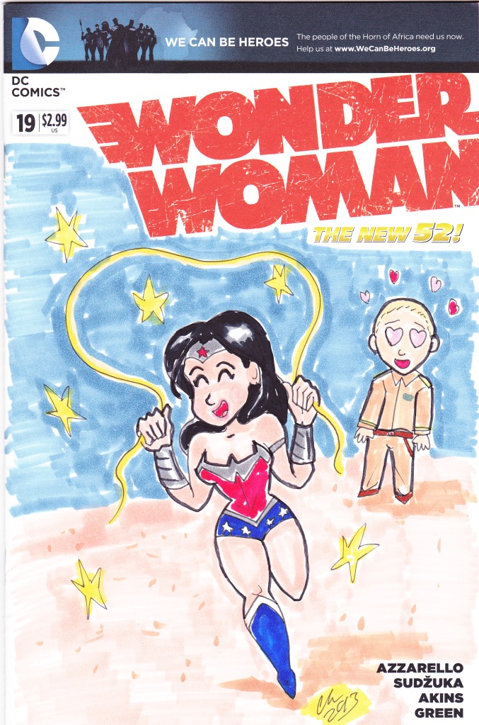 WonderWoman sketchcover color